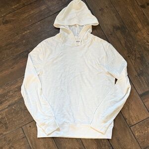 J. Crew Men's Off-White Hoodie